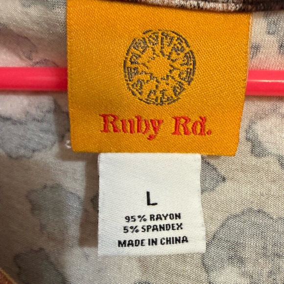 Ruby Rd. Animal Print Top - Picture 2 of 3